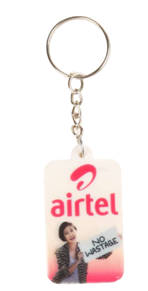 Silicon Printed Keychains 